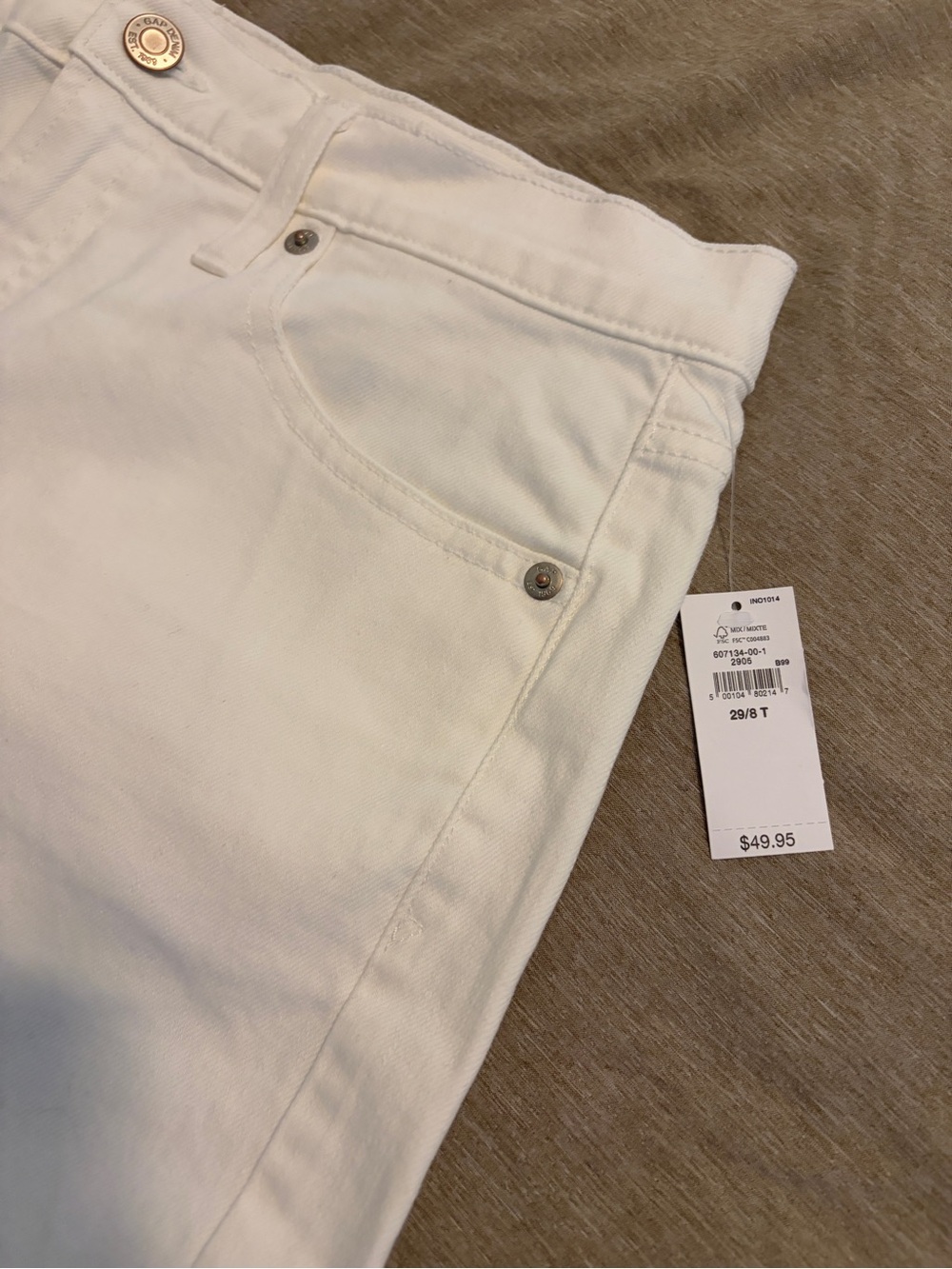 GAP White Denim Jean Shorts - Picture 2 of 4
